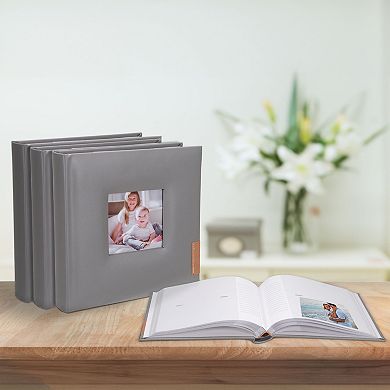 Malden 4-Pack 2-up 4" x 6" Grey Tag 200 Photo Album