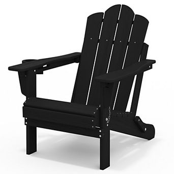 HDPE 3-Level Adjustable Backrest Folding Adirondack Chair