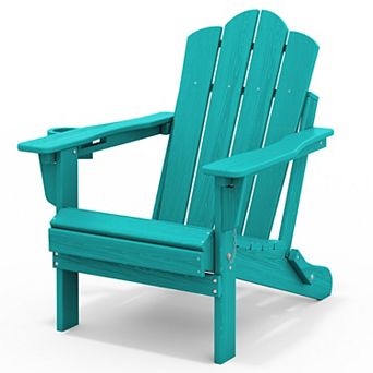 HDPE 3-Level Adjustable Backrest Folding Adirondack Chair