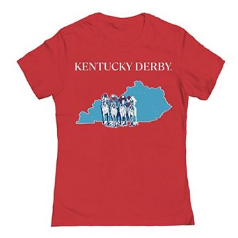 Juniors' Horizontal Kentucky Derby Graphic T-Shirt