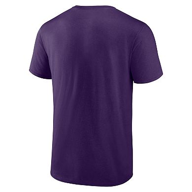 Men's Purple Baltimore Ravens Best Dad T-Shirt