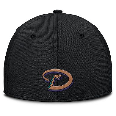 Men's Nike Gray/Black Arizona Diamondbacks Rise Swoosh Performance Flex Hat