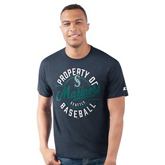 Men's Starter Navy Seattle Mariners Prime Time Property Of T-Shirt