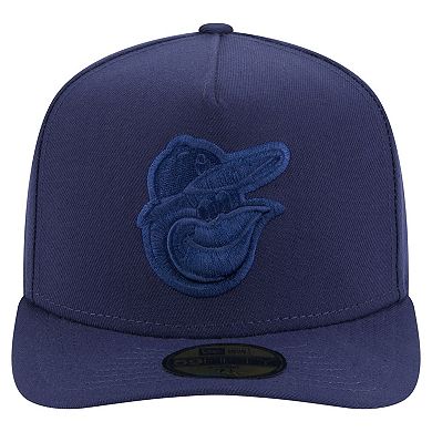 Men's New Era Navy Baltimore Orioles Color Pack A-Frame 59FIFTY Fitted Hat