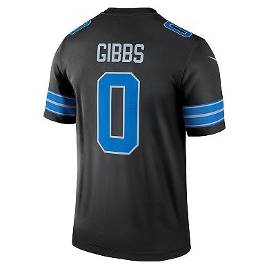 Men's Nike Jahmyr Gibbs Black Detroit Lions 2nd Alternate Legend Jersey