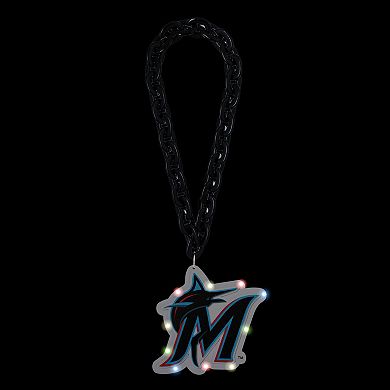 FOCO Miami Marlins Light Up Big Logo Fan Chain