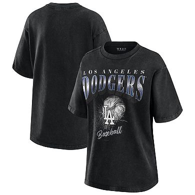 Women's WEAR by Erin Andrews Charcoal Los Angeles Dodgers Boyfriend T-Shirt