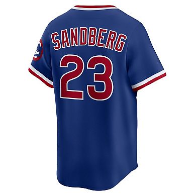 Men's Nike Ryne Sandberg Royal Chicago Cubs Throwback Cooperstown Collection Limited Jersey