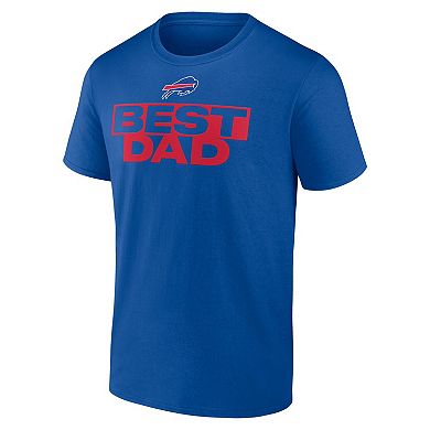 Men's Royal Buffalo Bills Best Dad T-Shirt