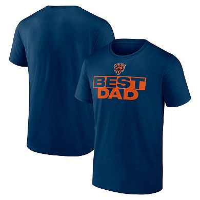 Men's Navy Chicago Bears Best Dad T-Shirt