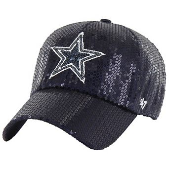 Women's '47 Navy Dallas Cowboys Dazzle Clean Up Adjustable Hat
