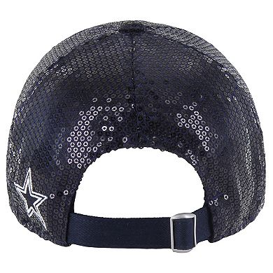 Women's '47 Navy Dallas Cowboys Dazzle Clean Up Adjustable Hat