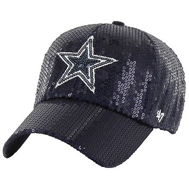 Women's '47 Navy Dallas Cowboys Dazzle Clean Up Adjustable Hat