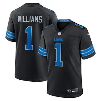 Men's Nike Jameson Williams Black Detroit Lions 2nd Alternate Game Player Jersey