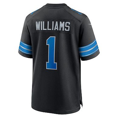 Men's Nike Jameson Williams Black Detroit Lions 2nd Alternate Game Player Jersey
