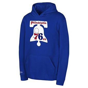 Toddler Mitchell & Ness Royal Philadelphia 76ers Retro Logo Pullover Hoodie