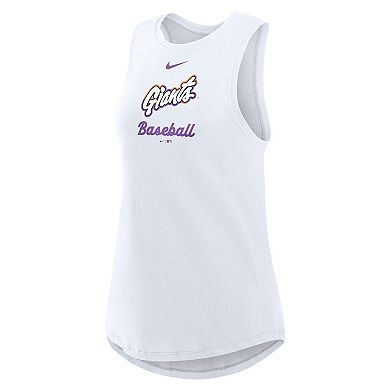 Women's Nike White San Francisco Giants 2025 City Connect Tri-Code High Neck Performance Tank Top