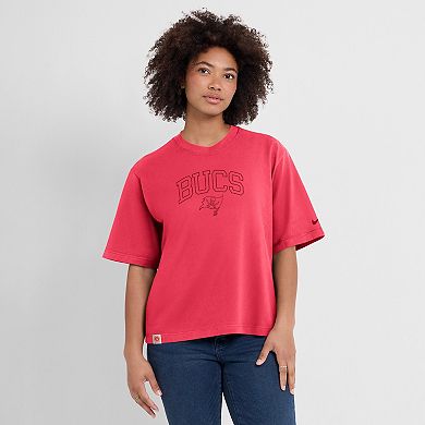 Women's Nike Red Tampa Bay Buccaneers Arch Boxy T-Shirt