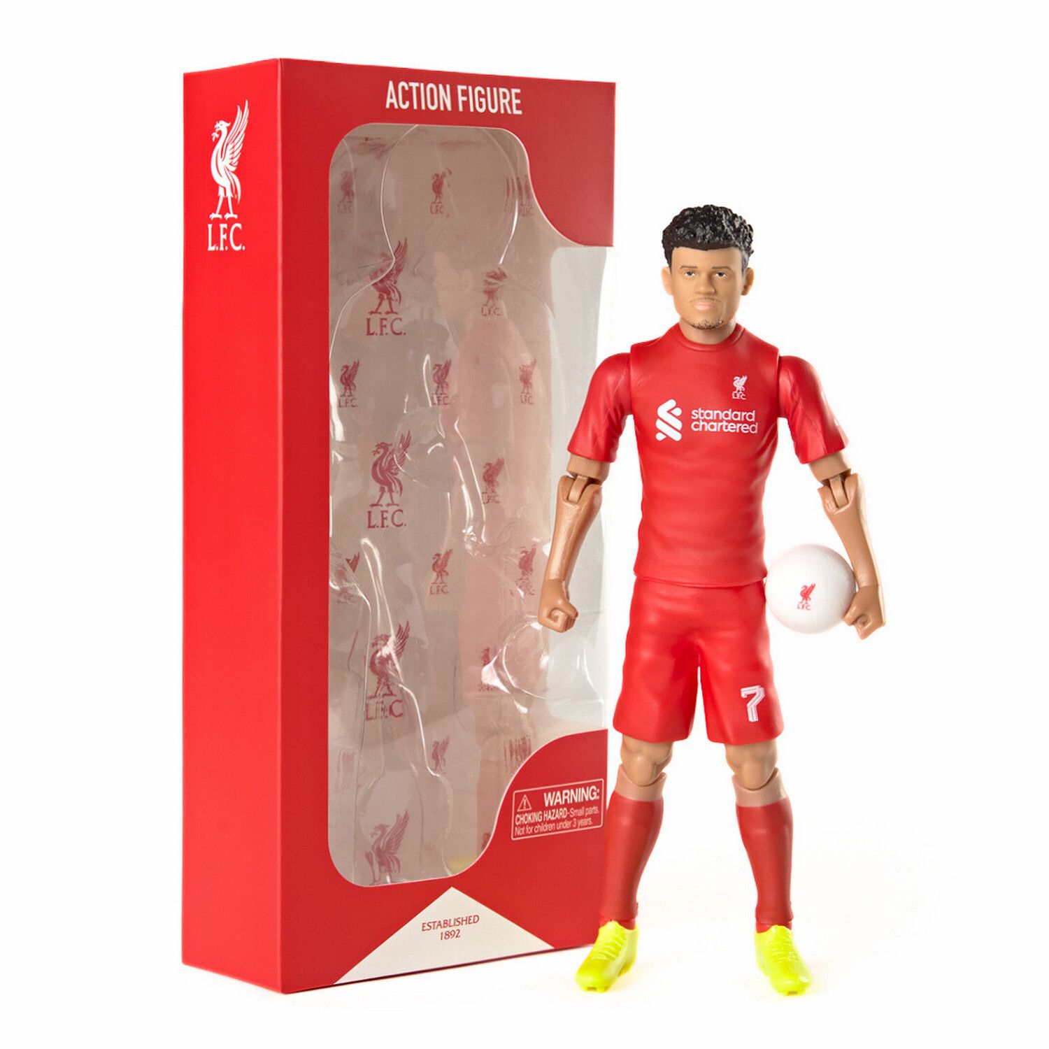 Детская фигурка BanboToys Liverpool Luis Diaz 8-Inch Collectible Soccer Action Figure — фото 1