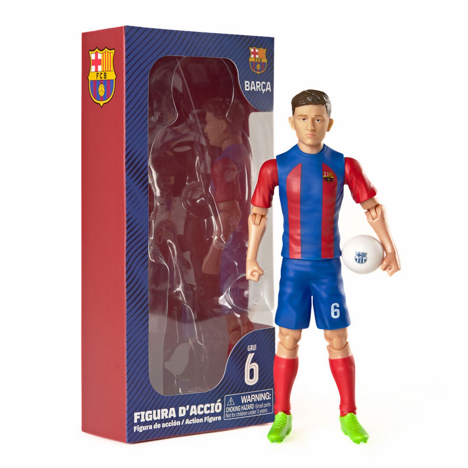 Детские фигурки BanboToys FC Barcelona Gavi Collectible 8-Inch Soccer Action Figure