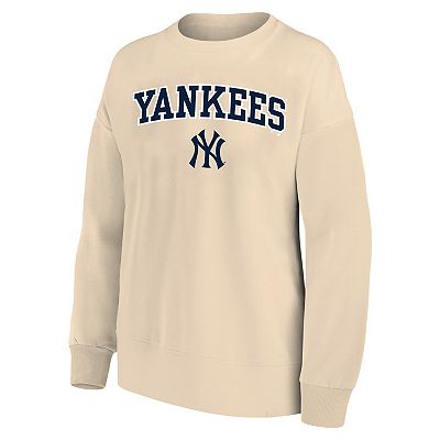 Women's Profile Oatmeal New York Yankees Plus Size French Terry
