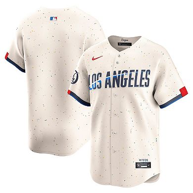 Men's Nike Cream Los Angeles Dodgers City Connect Limited Jersey