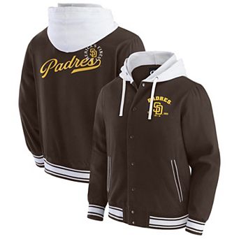 Men's Darius Rucker Collection by Fanatics Brown San Diego Padres Full-Snap Hooded Jacket