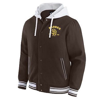 Men's Darius Rucker Collection by Fanatics Brown San Diego Padres Full-Snap Hooded Jacket