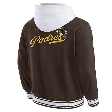 Men's Darius Rucker Collection by Fanatics Brown San Diego Padres Full-Snap Hooded Jacket