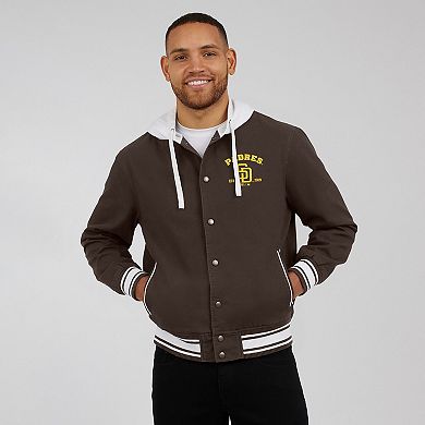Men's Darius Rucker Collection by Fanatics Brown San Diego Padres Full-Snap Hooded Jacket