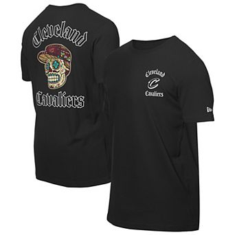 Men's New Era Black Cleveland Cavaliers Sugar Skulls T-Shirt