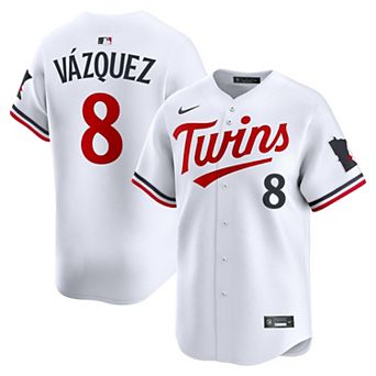 Men's Nike Christian Vázquez White Minnesota Twins Home Limited Jersey