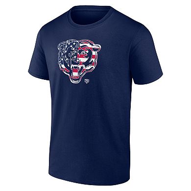 Men's Navy Chicago Bears Americana T-Shirt