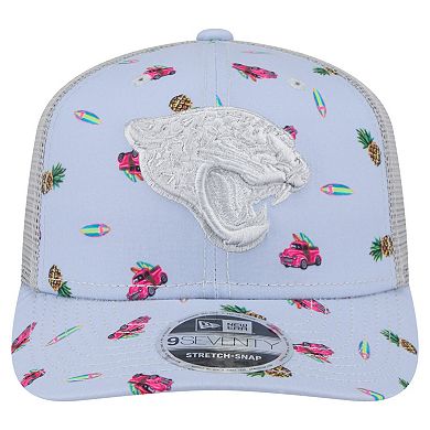 Men's New Era Light Blue Jacksonville Jaguars Adventure Surfboard 9SEVENTY Adjustable Hat