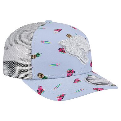 Men's New Era Light Blue Jacksonville Jaguars Adventure Surfboard 9SEVENTY Adjustable Hat