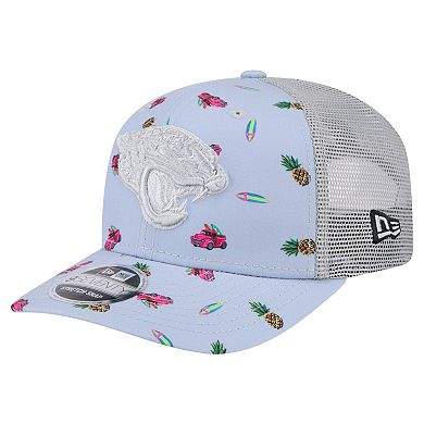 Men's New Era Light Blue Jacksonville Jaguars Adventure Surfboard 9SEVENTY Adjustable Hat