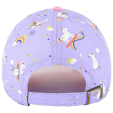 Girls Preschool '47 Lavender Cleveland Browns Unicorn Clean Up Adjustable Hat