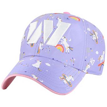 Girls Preschool '47 Lavender Washington Commanders Unicorn Clean Up Adjustable Hat