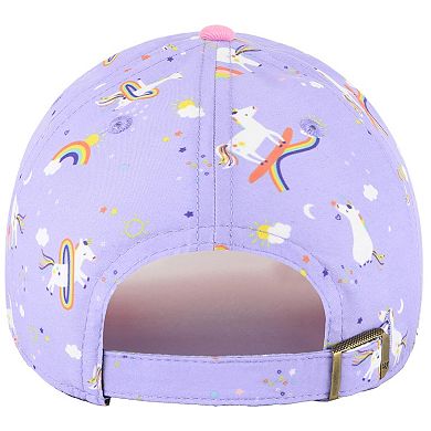 Girls Preschool '47 Lavender Washington Commanders Unicorn Clean Up Adjustable Hat