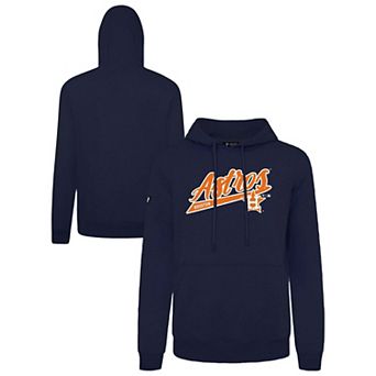 Men's Levelwear Navy Houston Astros Podium Fleece Pullover Hoodie