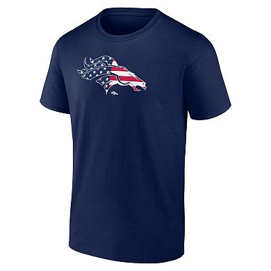 Men's Navy Denver Broncos Americana T-Shirt