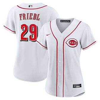 Women's Nike TJ Friedl White Cincinnati Reds Home Replica Jersey