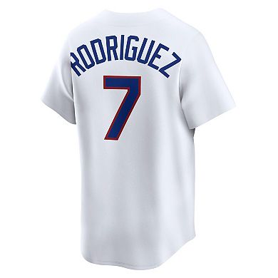 Men's Nike Ivan Rodriguez White Texas Rangers Throwback Cooperstown Collection Limited Jersey