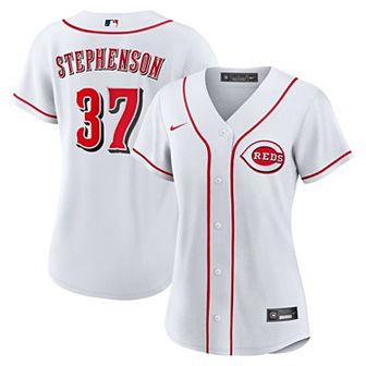 Women's Nike Tyler Stephenson White Cincinnati Reds Home Replica Jersey