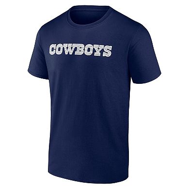 Men's Fanatics Navy Dallas Cowboys Number 1 Dad T-Shirt