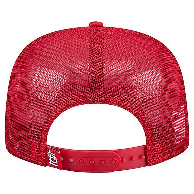 Men's New Era Red St. Louis Cardinals Retro Satin Script Golfer Adjustable Hat