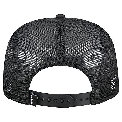 Men's New Era Black Chicago White Sox Retro Satin Script Golfer Adjustable Hat