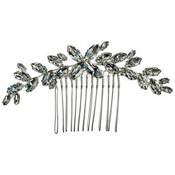 Vieste Silver-Tone Fancy Rhinestone Hair Comb