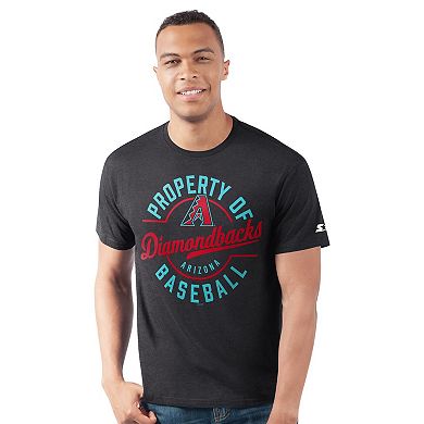 Men's Starter Black Arizona Diamondbacks Prime Time Property Of T-Shirt