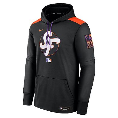Men's Nike Black San Francisco Giants 2025 City Connect Authentic Collection Performance Pullover Hoodie